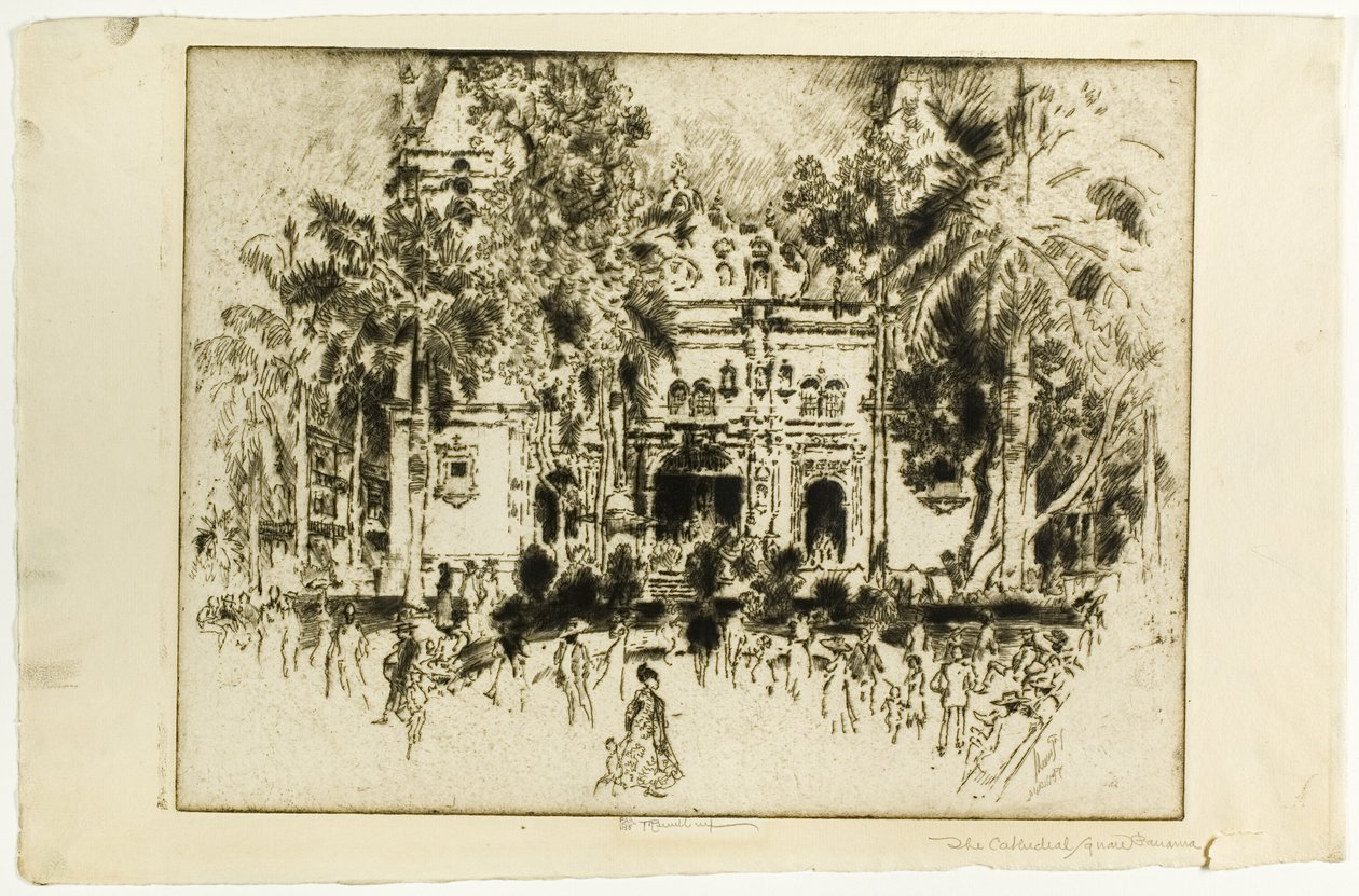 La catedral, Panamá de Joseph Pennell