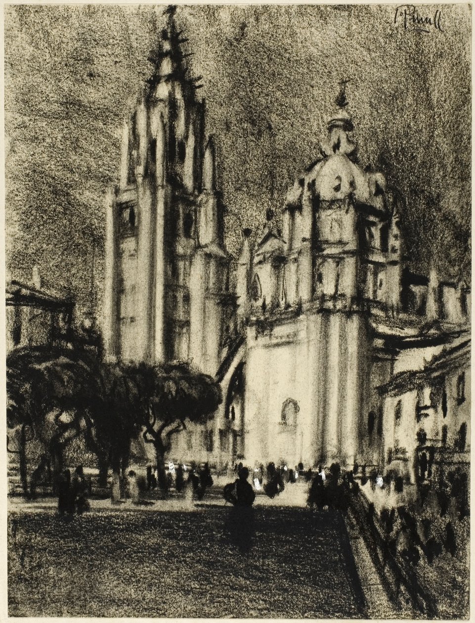 La catedral, Toledo de Joseph Pennell