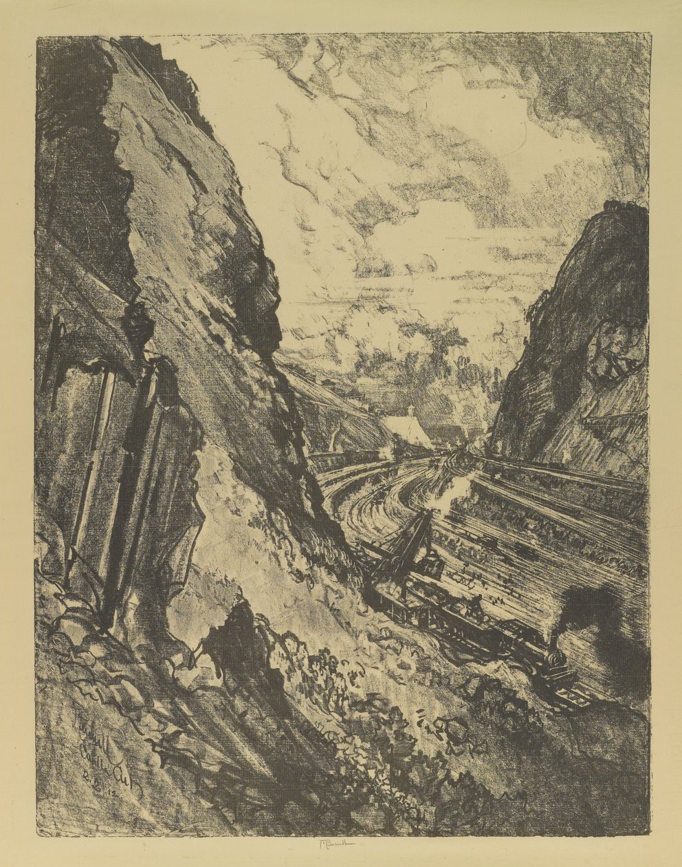 El corte hacia Culebra de Joseph Pennell