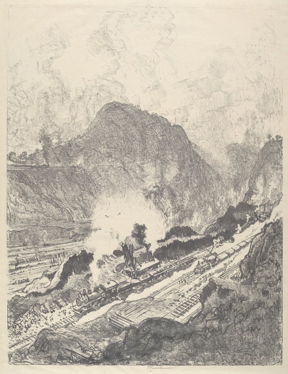 El Corte desde Culebra de Joseph Pennell