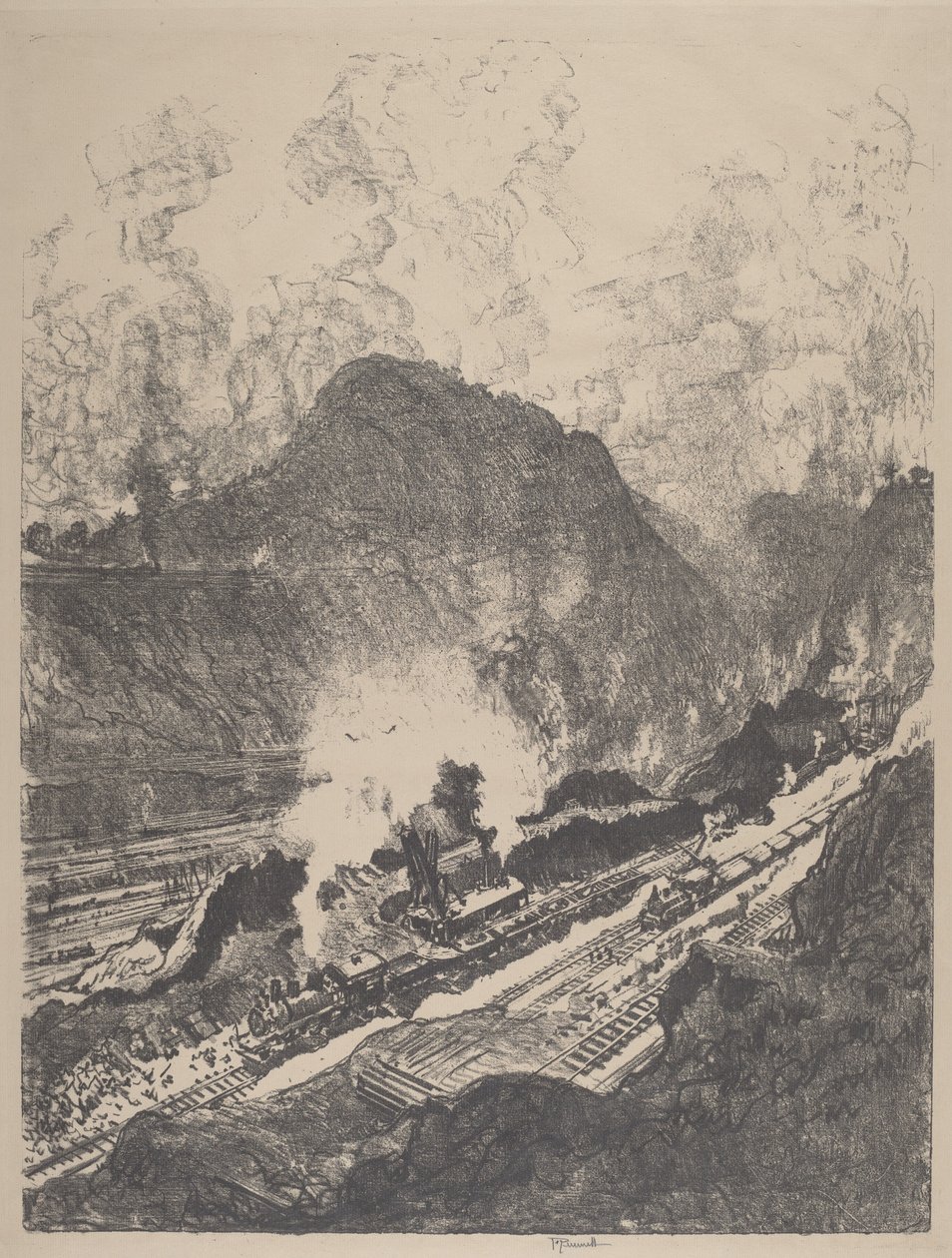 El corte de Culebra, 1912 de Joseph Pennell