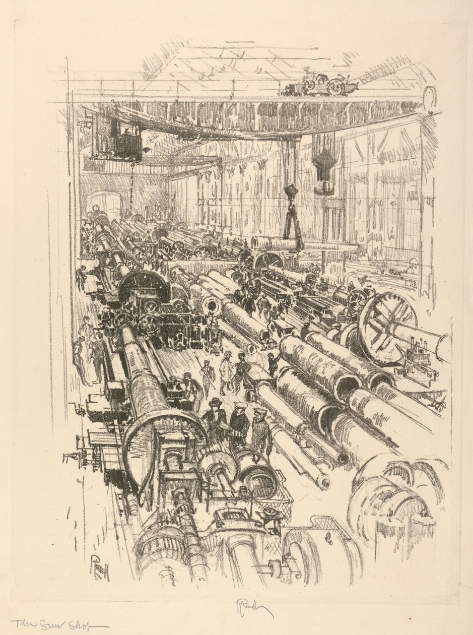 Serie de la Guerra Inglesa: W. 441. La armería de Joseph Pennell