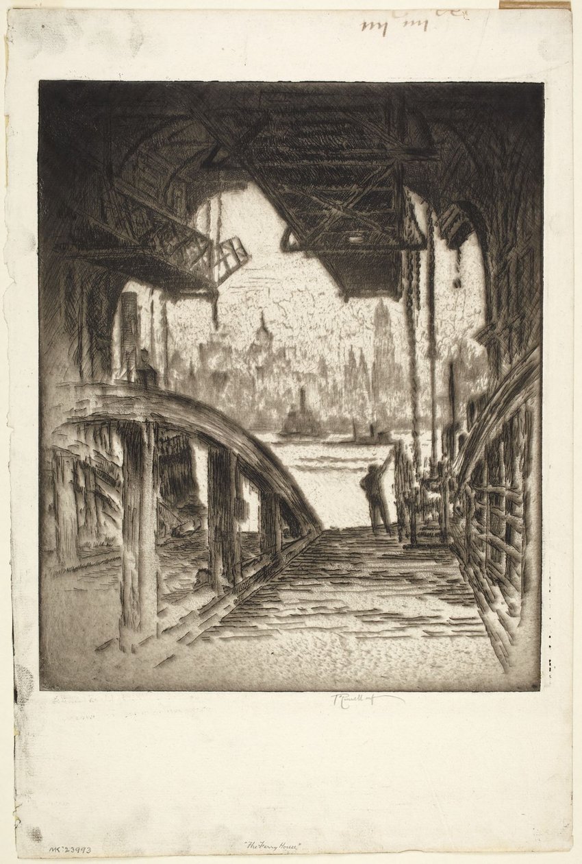 La casa del transbordador de Joseph Pennell