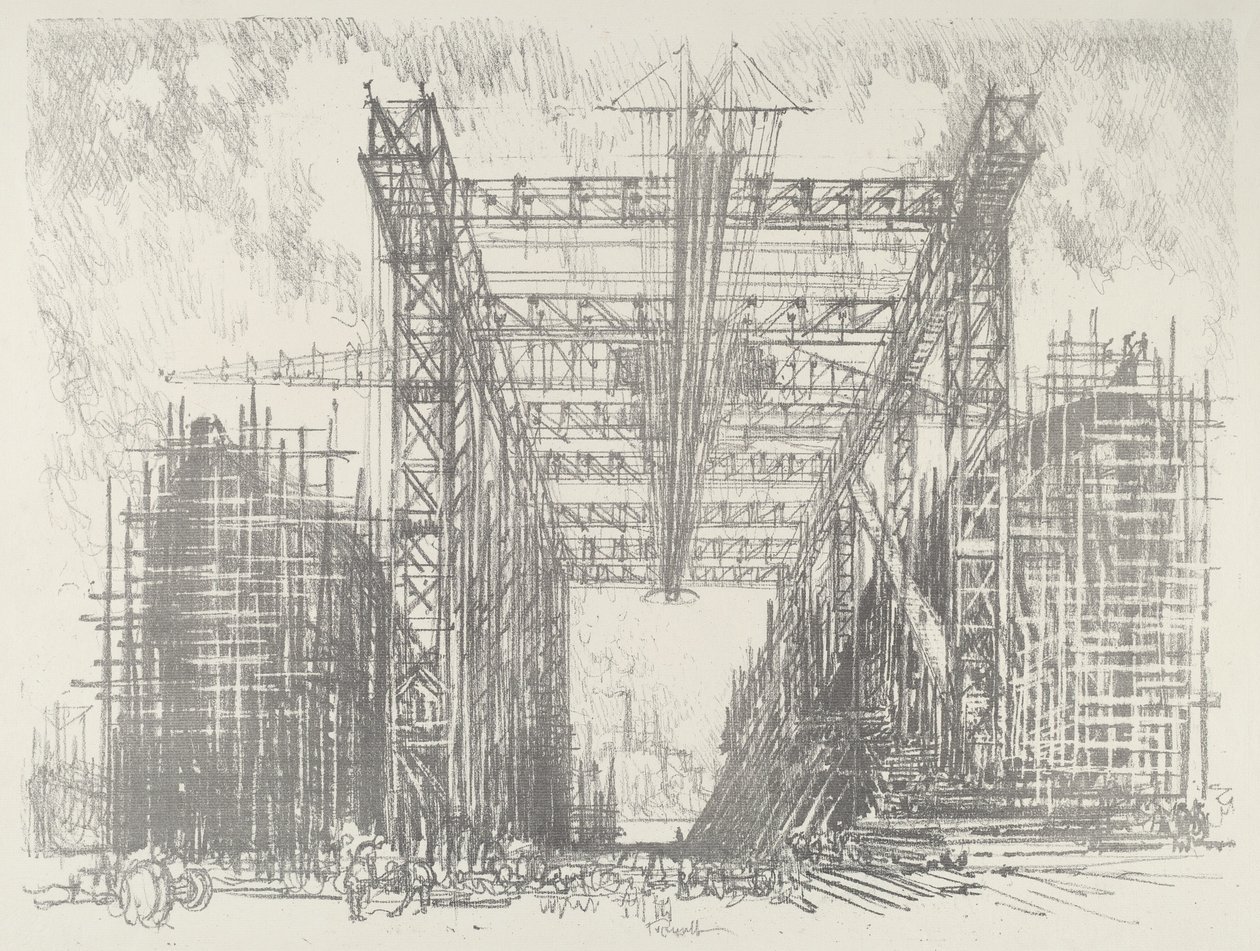 La grúa, 1916 de Joseph Pennell