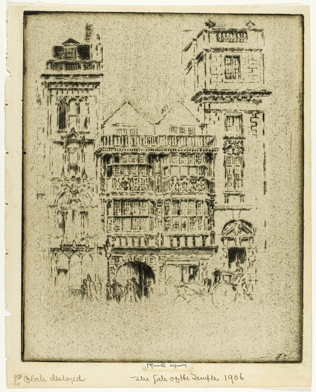 La puerta del templo de Joseph Pennell