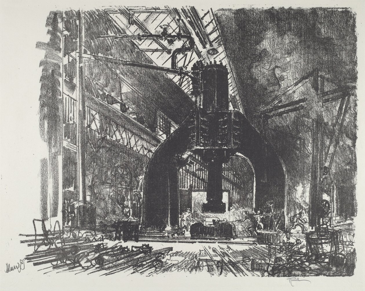 El Gran Martillo, 1916 de Joseph Pennell