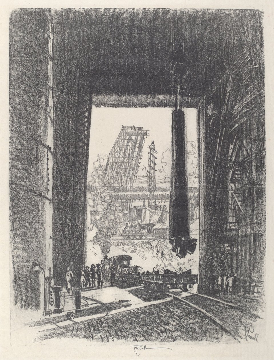 La Trinchera de Artillería, No.I de Joseph Pennell