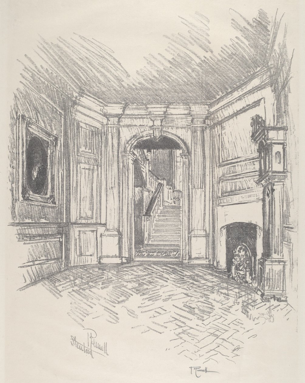 El Salón, Stenton de Joseph Pennell