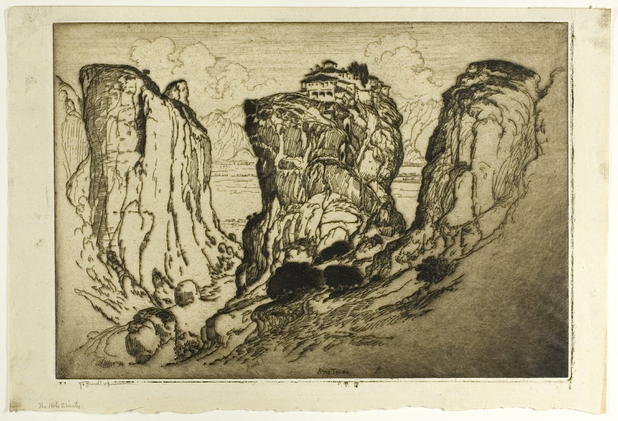 La Santísima Trinidad de los Castillos en el Aire de Joseph Pennell