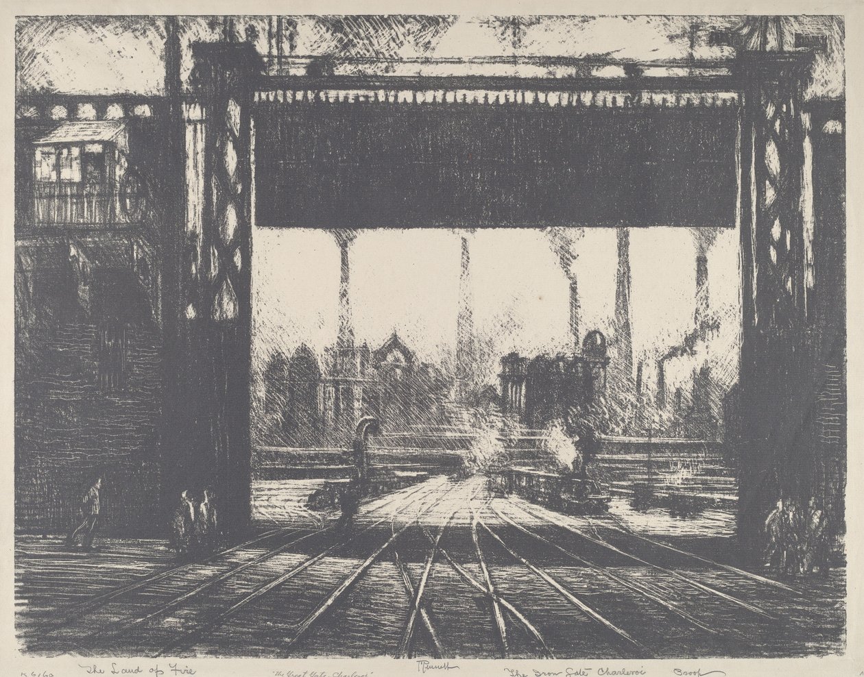 La puerta de hierro, Charleroi de Joseph Pennell