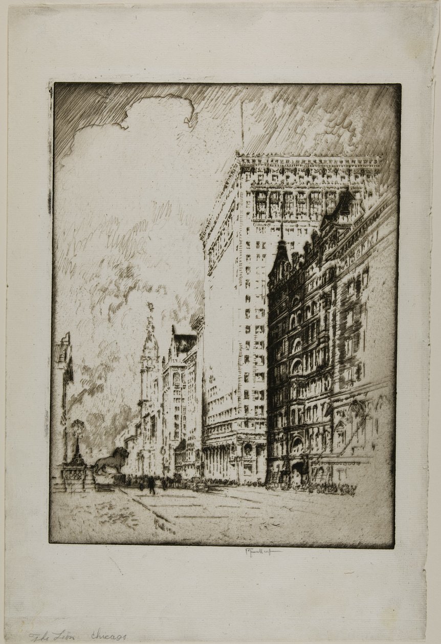 El León, Chicago de Joseph Pennell