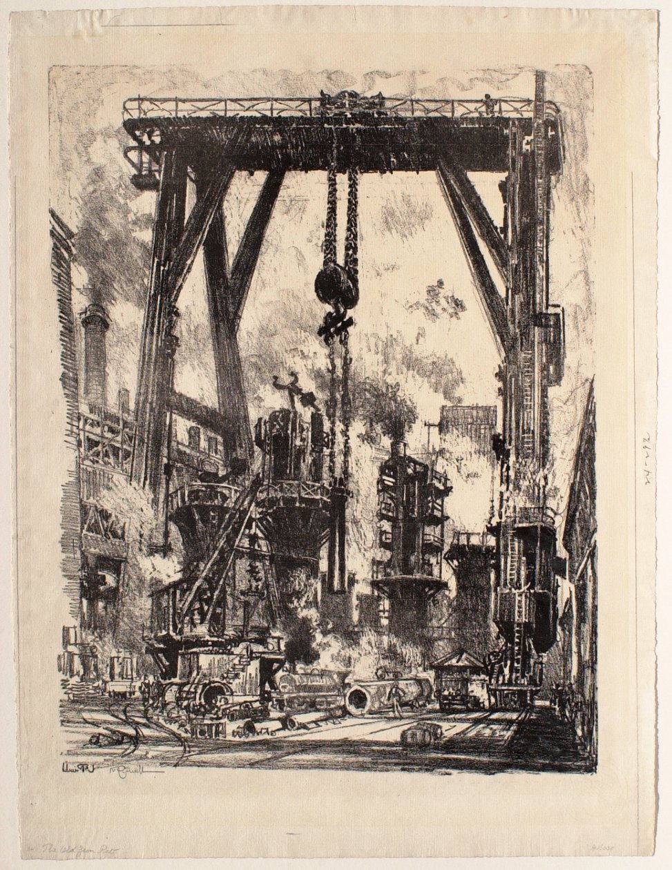 El antiguo emplazamiento de cañones de Joseph Pennell