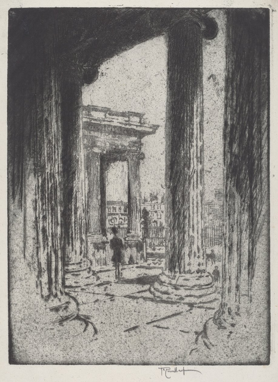 El pórtico, Museo Británico de Joseph Pennell