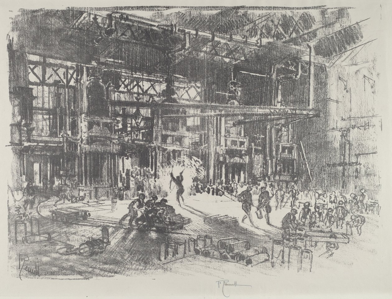 Las prensas, 1916 de Joseph Pennell