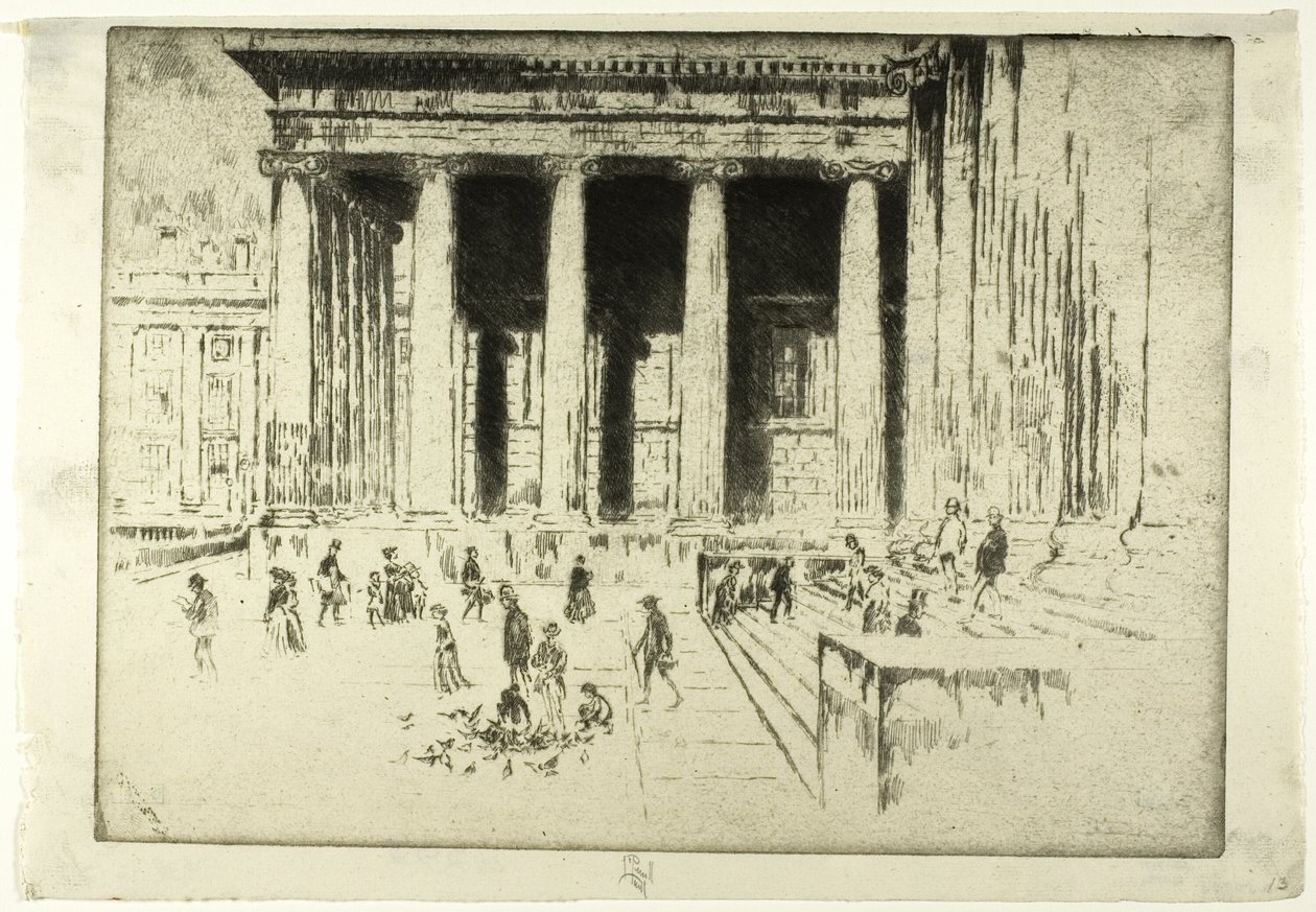 Los escalones, Museo Británico de Joseph Pennell