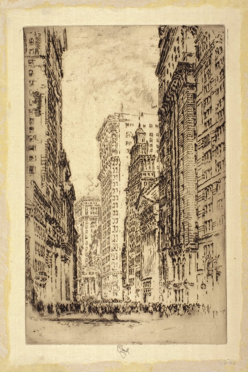 La Bolsa de Nueva York de Joseph Pennell