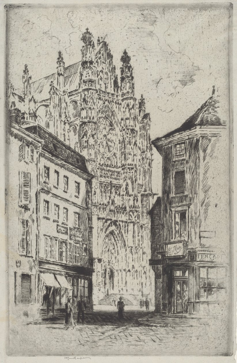 El Transepto, Beauvais de Joseph Pennell