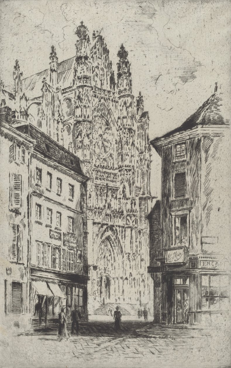El Transepto, Beauvais, 1907 de Joseph Pennell