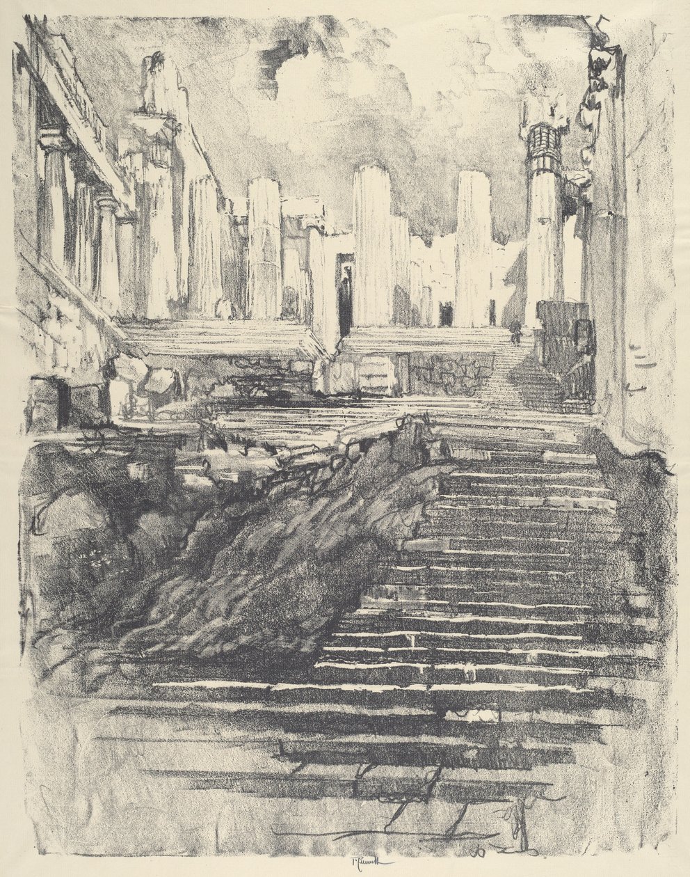 El camino hacia la Acrópolis de Joseph Pennell