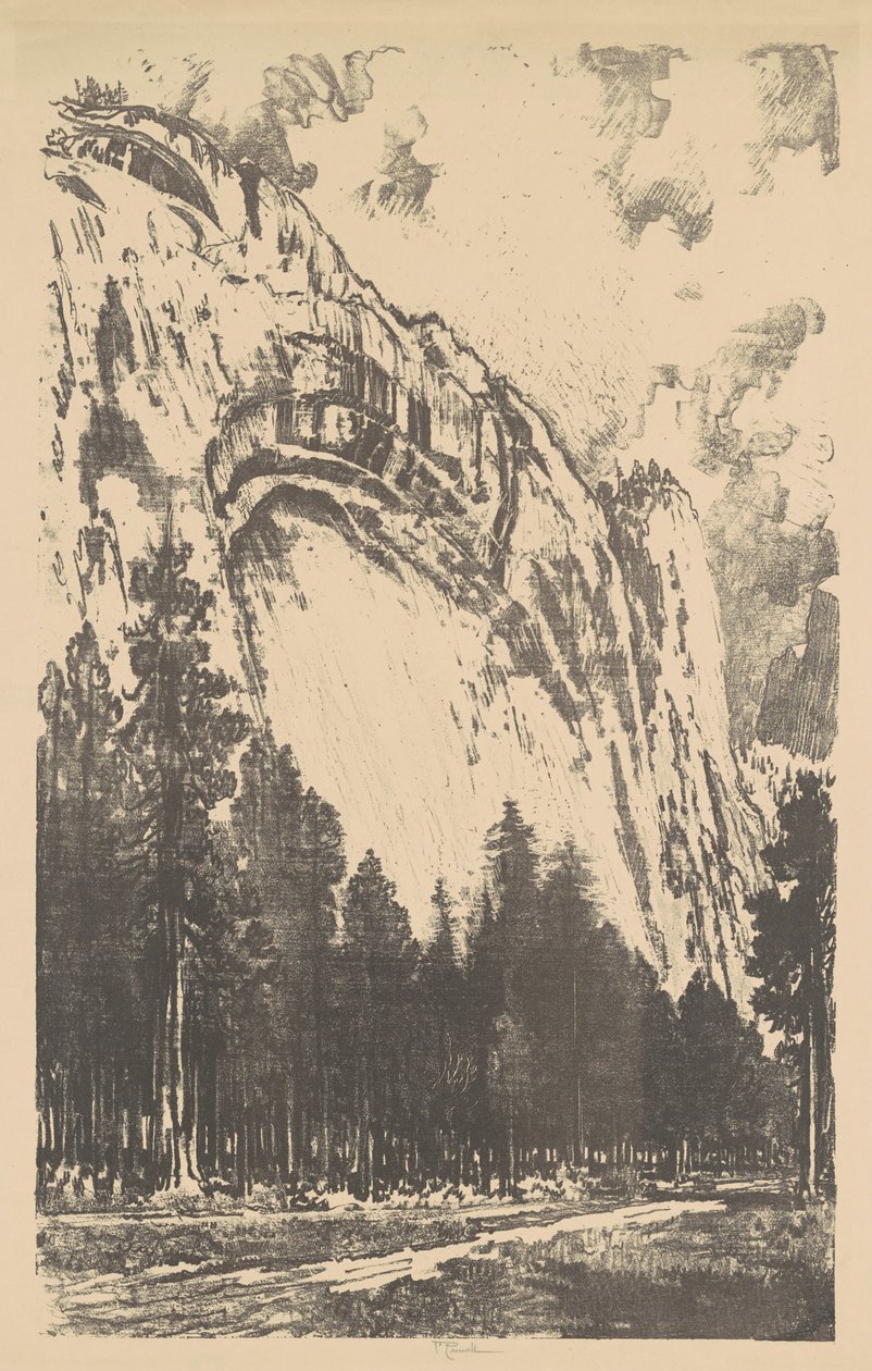 El Valle de Yosemite, 1912 de Joseph Pennell