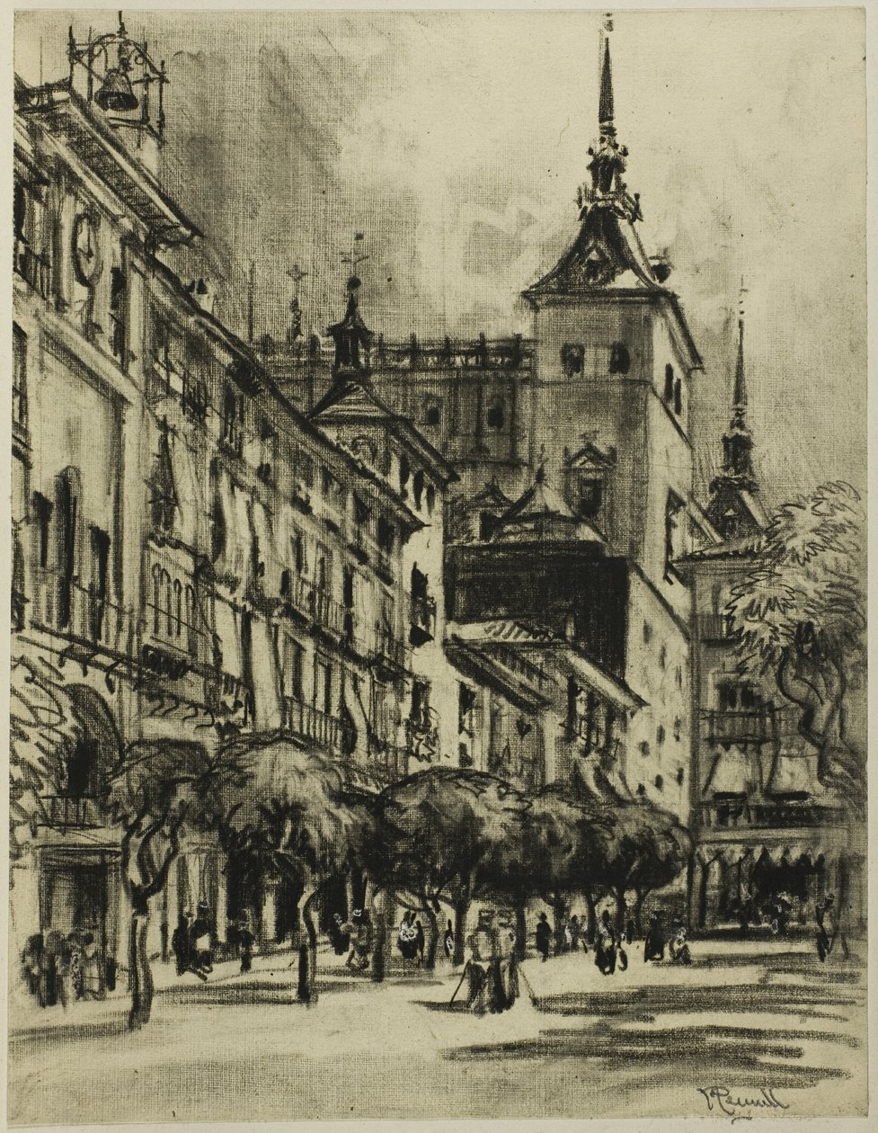 El Zocodover, Toledo de Joseph Pennell