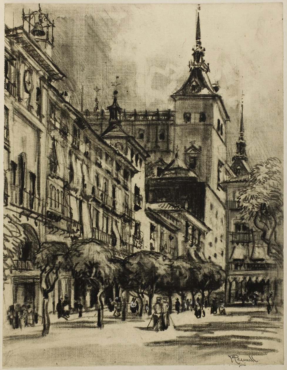 El Zocodover, Toledo de Joseph Pennell