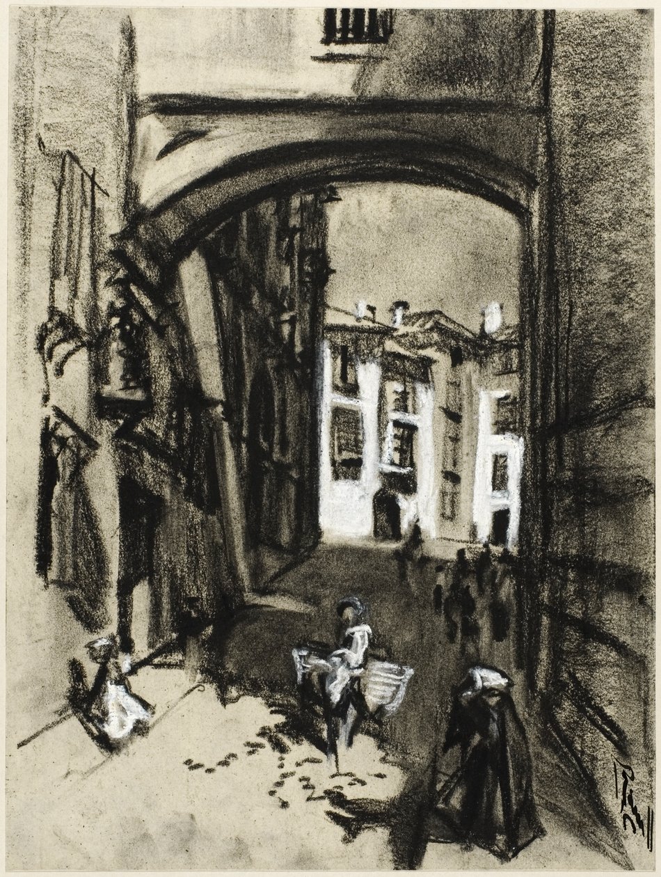 Toledo, calle del Arco de Joseph Pennell
