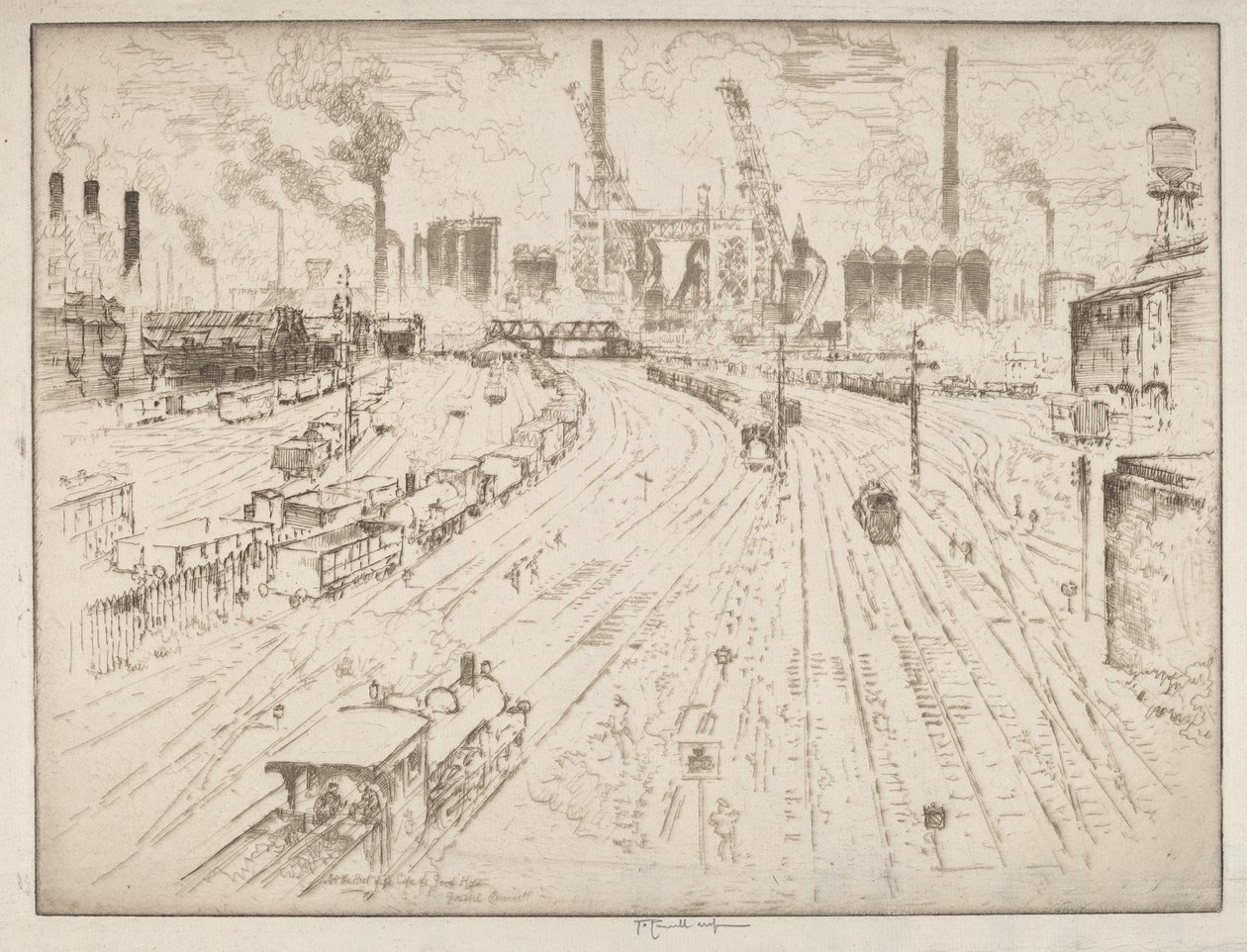 Vías, Oberhausen de Joseph Pennell