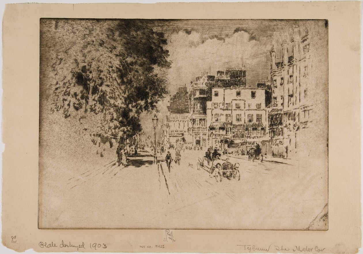 Tyburn, el automóvil de Joseph Pennell