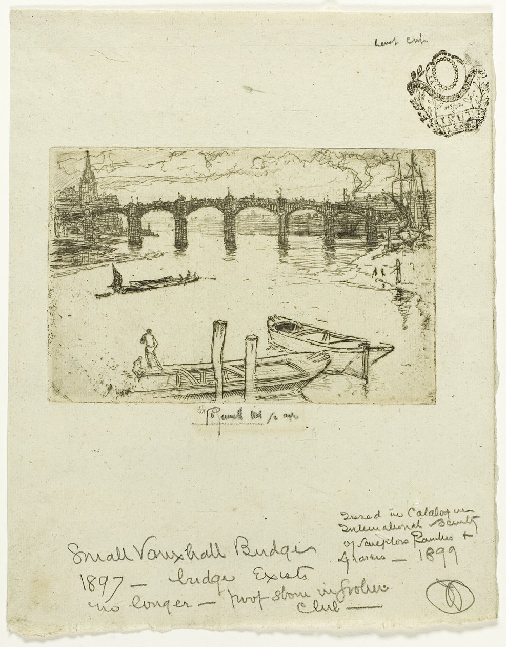 Puente de Vauxhall de Joseph Pennell