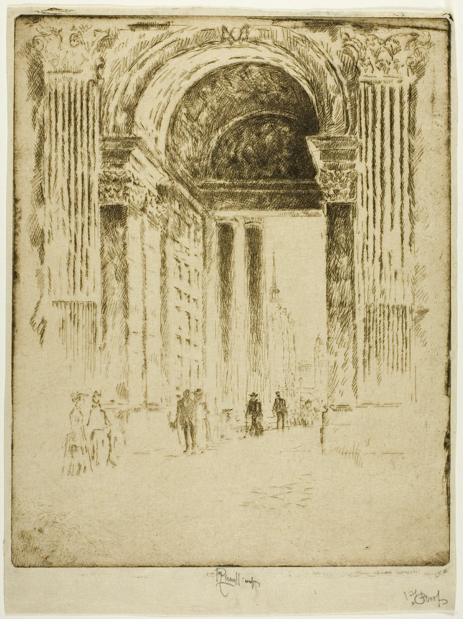 Puerta oeste, San Pablo de Joseph Pennell