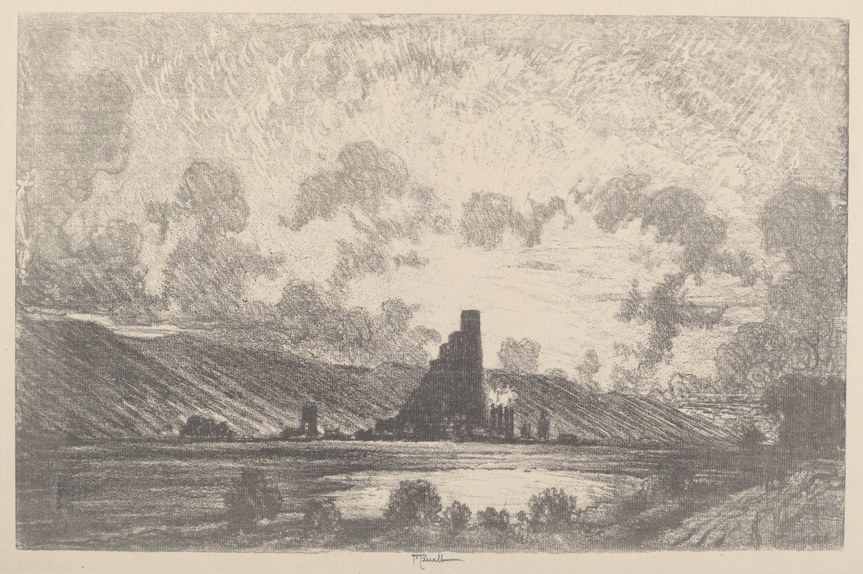 Castillos de Trabajo, Wilkesbarre de Joseph Pennell