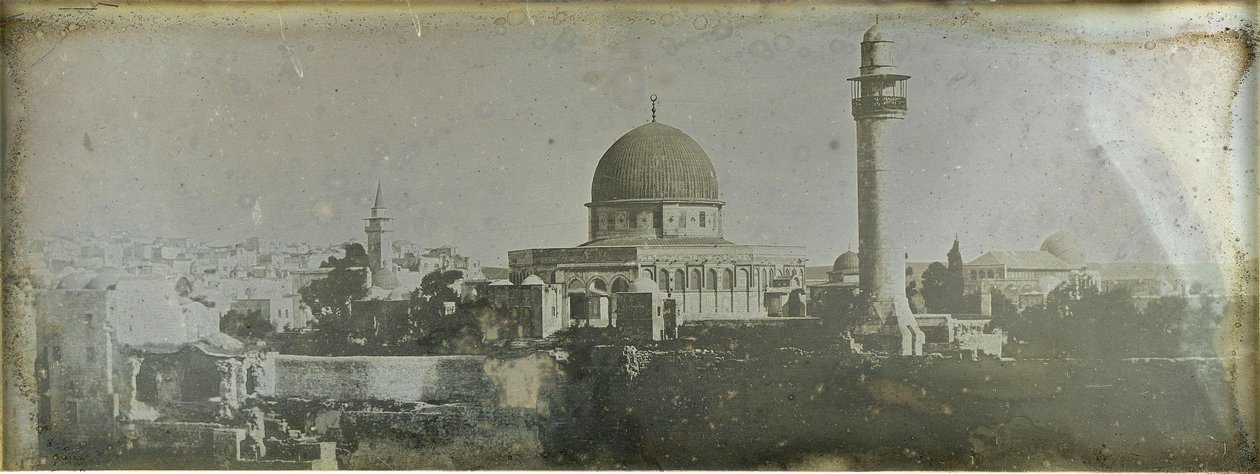 Jerusalén: Explanada del Templo de Salomón, Cúpula de la Roca de Joseph Philibert Girault De Prangey