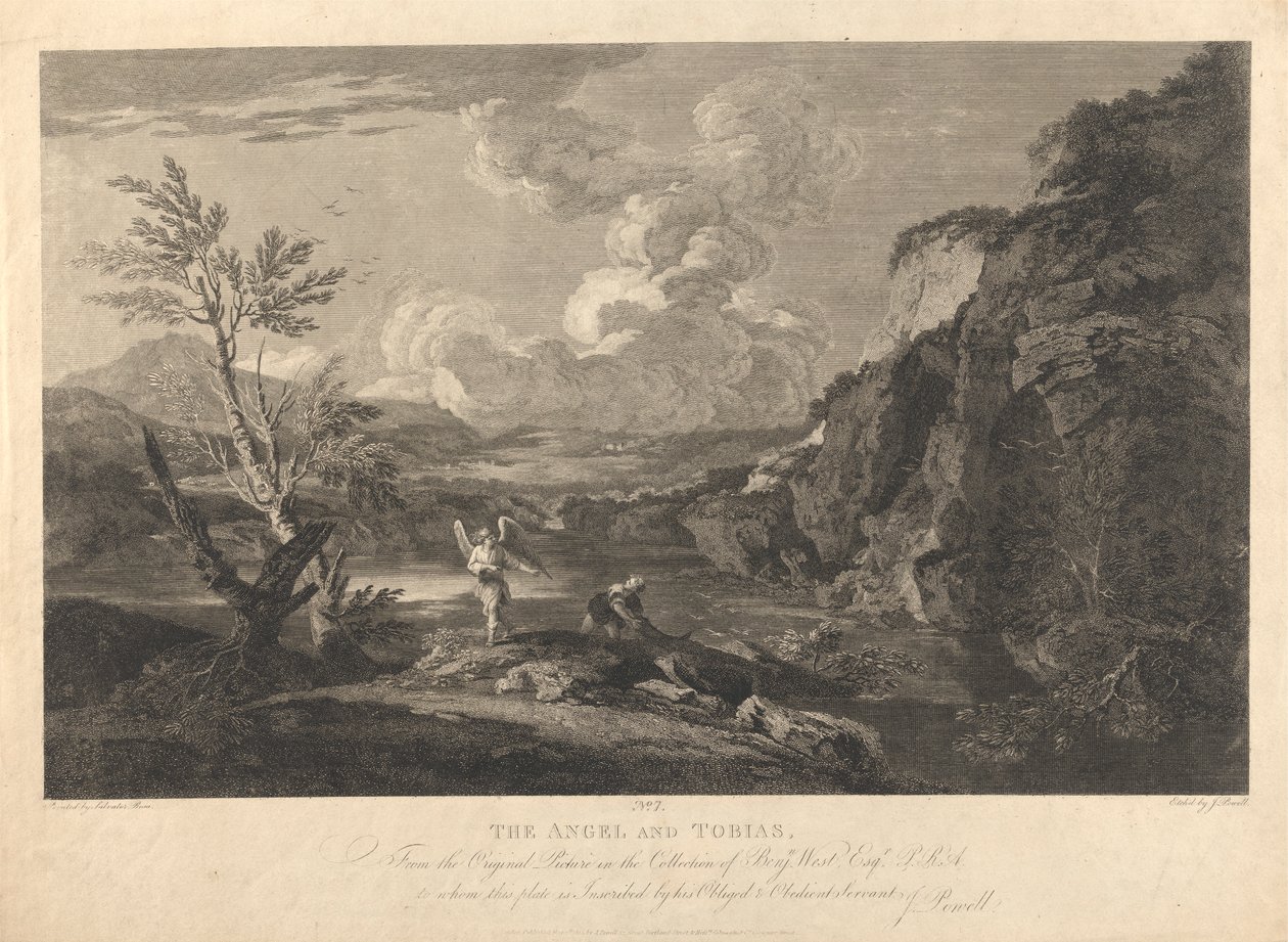 El ángel y Tobías (Número 7) de Joseph Powell