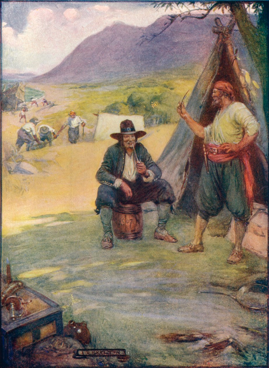 Donde ahora se encuentra la gran ciudad de Ciudad del Cabo, instalaron sus tiendas y cabañas, c. 1908, c. 1920 de Joseph Ratcliffe Skelton
