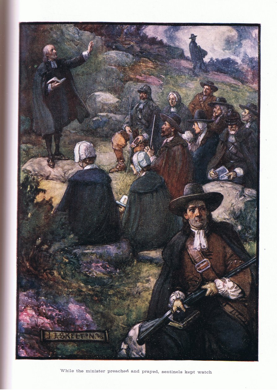 Mientras los ministros predicaban y rezaban, los centinelas vigilaban de Joseph Ratcliffe Skelton