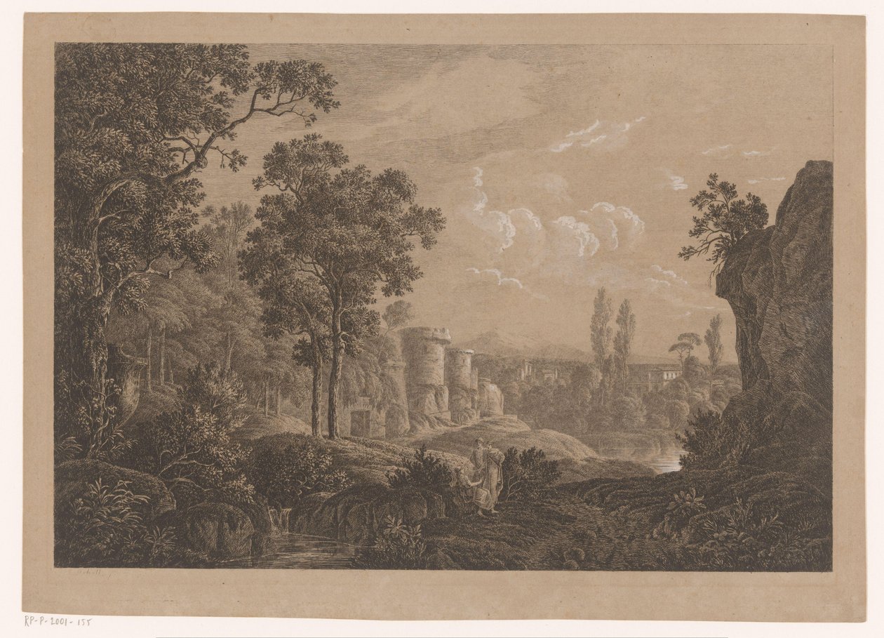 Paisaje italiano de Joseph Rebell