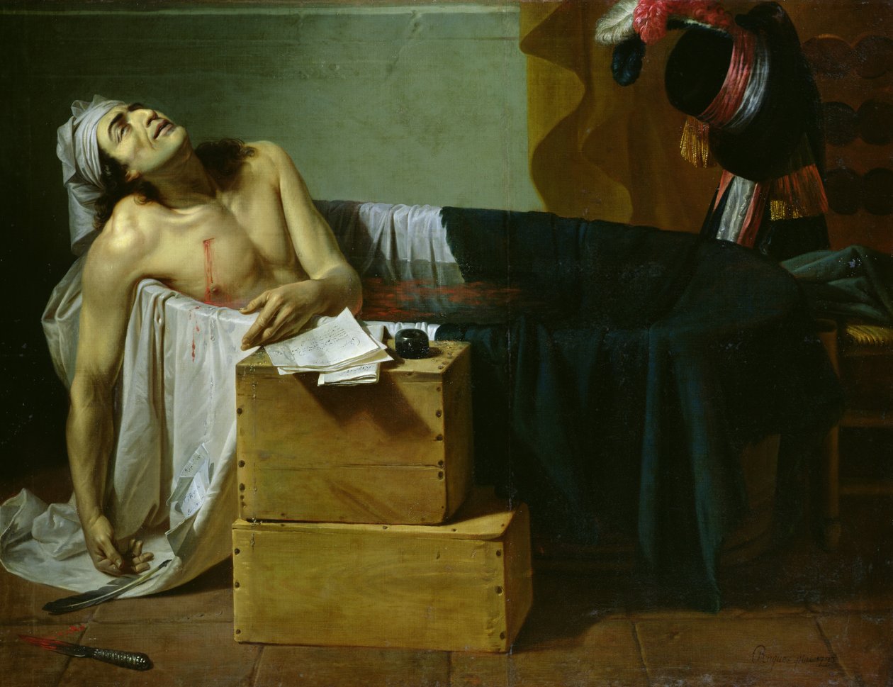 La muerte de Marat de Joseph Roques