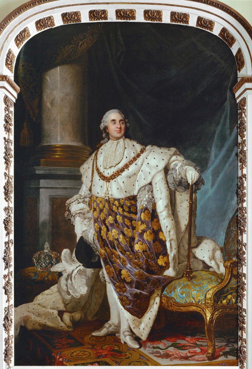 Luis XVI, vestido de coronación (pintura sobre lienzo) de Joseph Siffred Duplessis