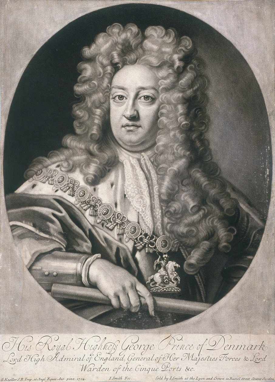 Retrato ovalado de George, Príncipe de Dinamarca, 1704 de Joseph Smith