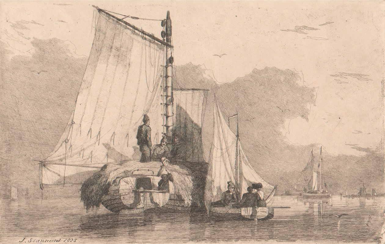 Barcos en Braydon, 1825 de Joseph Stannard