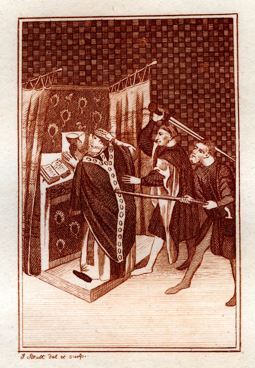 La Vida de Thomas Becket, 1801 de Joseph Strutt