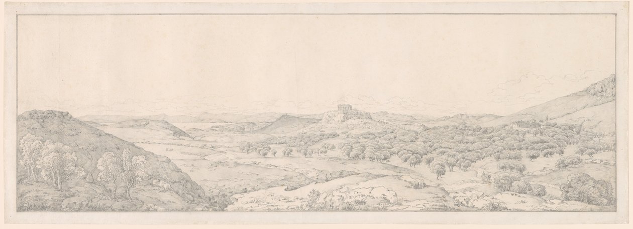 Panorama hacia Atenas desde el jardín de Afrodita de Joseph Thürmer