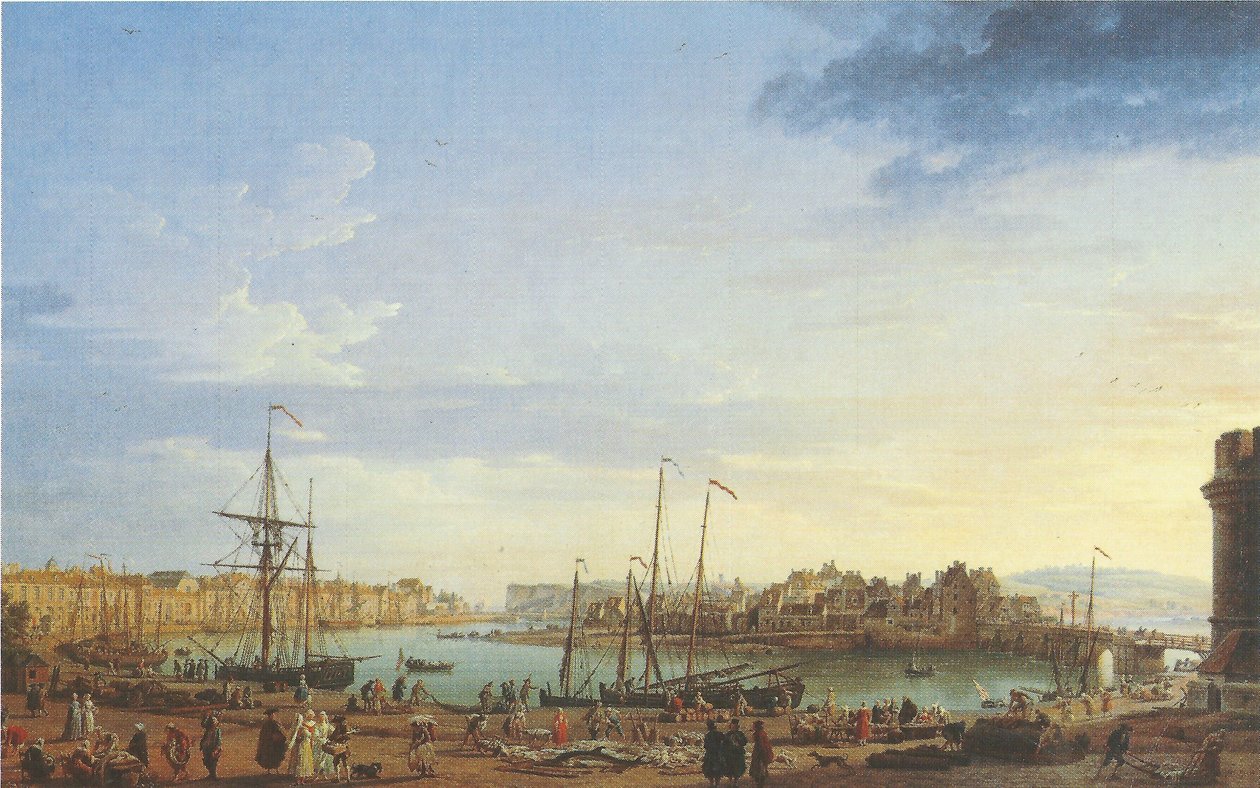 Francés: Vue du Port de Dieppe l Dieppe Harbor de Joseph Vernet