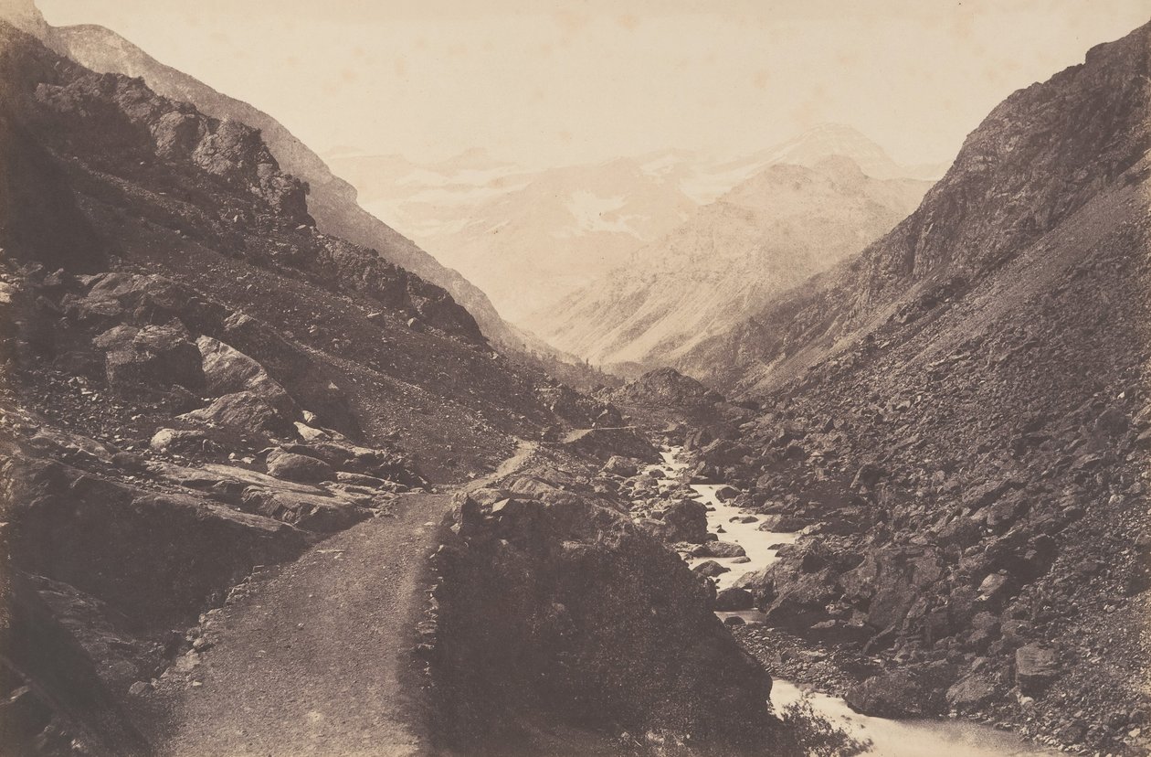 El caos en camino a Gavarnie, St-Sauveur, 1853 de Joseph Vigier
