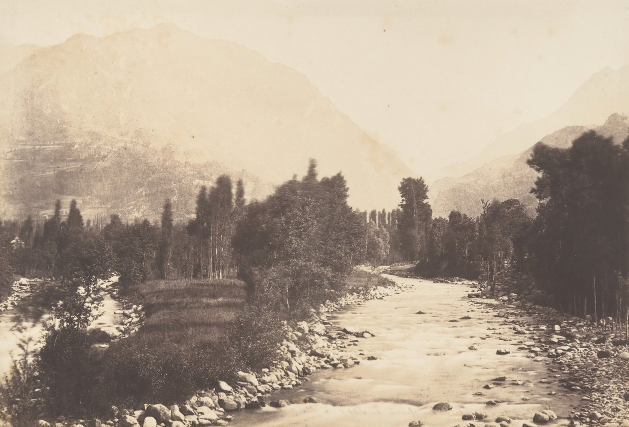 Vallée de Lur tomada del camino de Sasie a St-Sauveur de Joseph Vigier