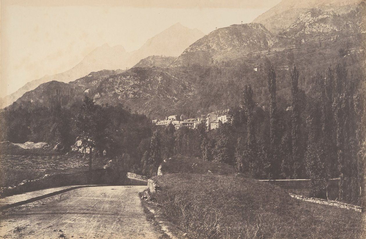 Vista de las aguas de Saint-Sauveur, 1853 de Joseph Vigier