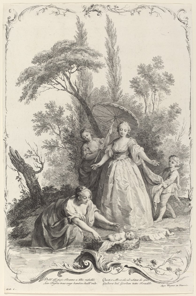 El hallazgo de Moisés de Joseph Wagner