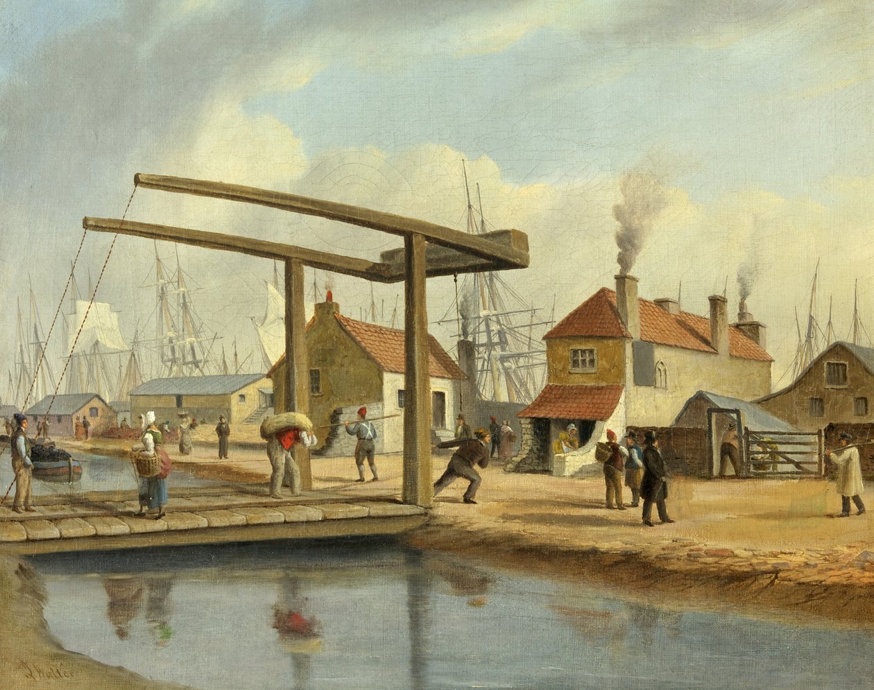 El Canal de Monmouthshire en Newport, 1800-1850 de Joseph Walter