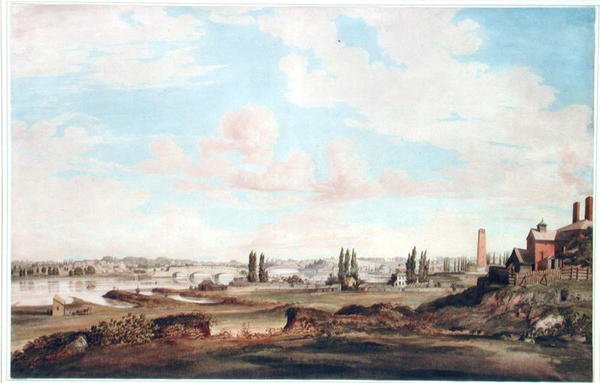 Vista de Filadelfia y el río Schuylkill, c.1816 de Joseph Watson